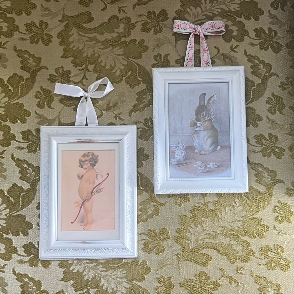Vintage Beatrix Potter and Cherub Framed Prints/Paintings